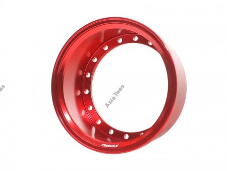 Boom Racing ProBuild™  Extra Wide Alum 19.5mm Wheel Barrel (1) Red