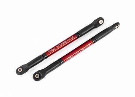Traxxas TRX8619R Push rods, aluminum (red-anodized), heavy duty (2) (assembled with rod ends and threaded inserts)