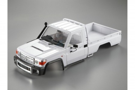 Killerbody 1/10 Toyota Land Cruiser 70 Hard Body Kit w/Pedal, Wheel arches, Steel mounting White (DIY) for Traxxas TRX-4