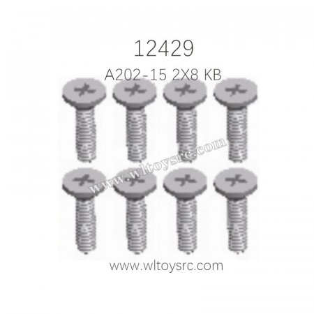 WL-A202.A202-15 2x8 Cross Flat Head Screws (8)