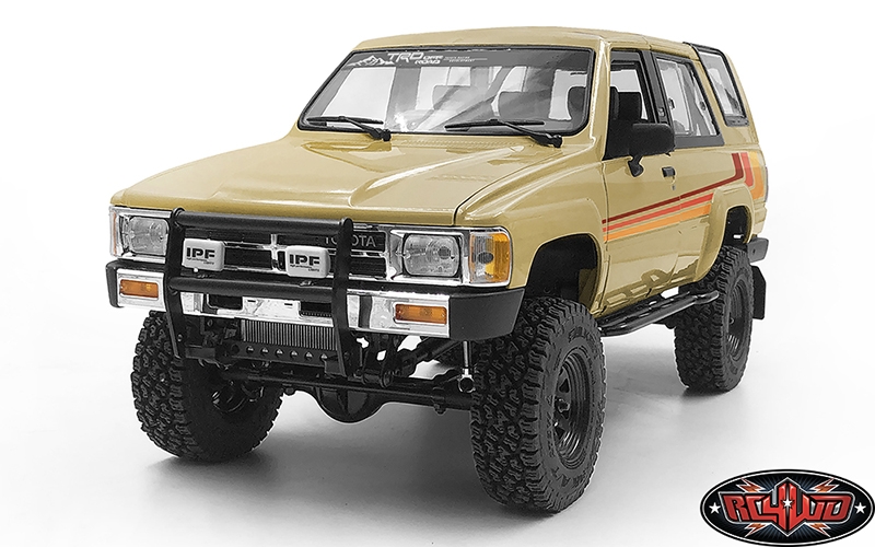Shown installed on RC4WD Trail Finder 2 Truck Kit (Z-K0054) with RC4WD 1985 Toyota 4Runner Hard Body Complete Set (Z-B0167), Retro Body Stripes for 1985 Toyota 4Runner Hard Body (VVV-C0750) (not included)
