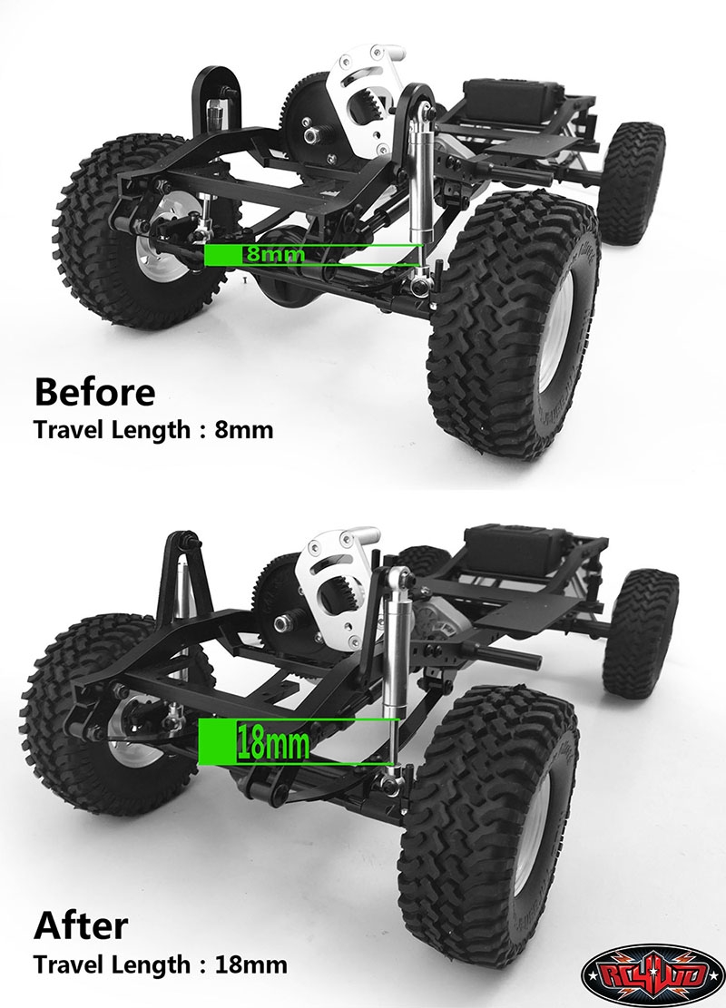 Shown installed on RC4WD Trail Finder 2 Truck Kit (Z-K0054) for example (Not Included)