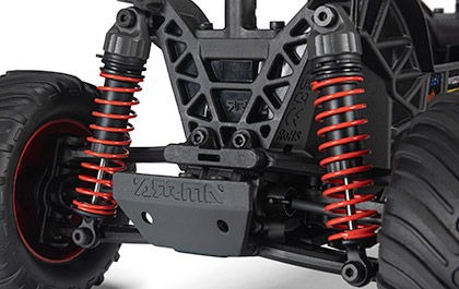 ADJUSTABLE SUSPENSION for the ARRMA QUAKE GROM 4X4 RTR RC Monster Truck