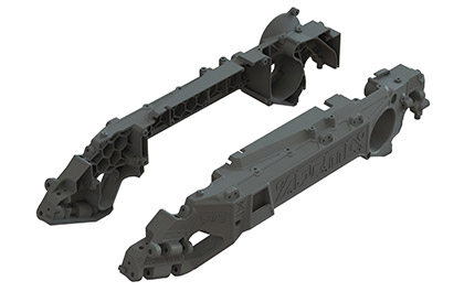 STRONG SPINE COMPOSITE CHASSIS for the 1/10 QUAKE 223S DSC RTR Brushless RC Monster Truck