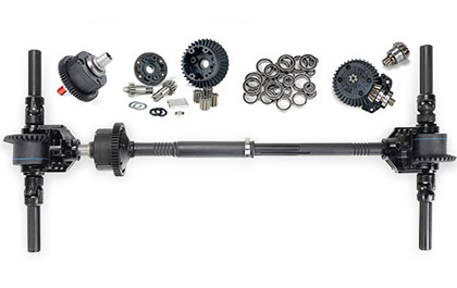 BRUSHLESS-READY TRANSMISSION for the Arrma Granite Mega 665 Monster Truck